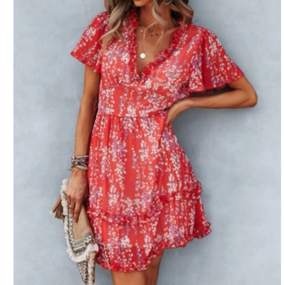 Boho frill trim dress - Picture 10 of 10